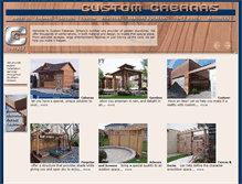 Tablet Screenshot of customcabanas.com